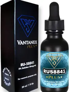 Vantanex: RU-58841 Plus: A powerful hair regenerative product with synergetic blend of vitamins, amino acids and biotin for hair growth