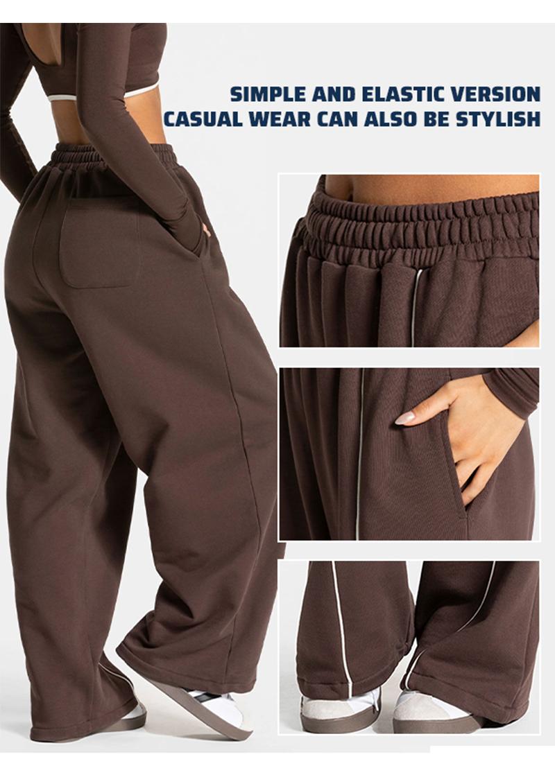 Womens Workout Straight Yoga Pants for Girls High Waist Wide Leg Sweatpants with Pockets Fashion Stretch Lounge Comfy Joggers Gym Pants Womens Workout Straight Yoga Pants for Girls High Waist Wide Leg Sweatpants with Pockets Fashion Stretch Lounge Comfy Joggers Gym Pants