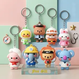 Cartoon Animal Keychain – Decorative Item Only (Not for Sale)