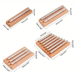 Oriental Energy Meditation Chime - 1-Tone, 3-Tone, 7-Tone Percussion Instrument for Yoga, Prayer, Classroom Use, Relaxation, and Stress Relief