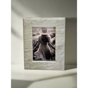 Taupe-Grey Marble Picture Frame
