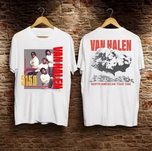 Vintage Unisex #Van-Halen Hagar 5150 1986 White Men Rock T-Shirt LVK