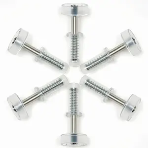 6 Pack Spring Loaded Bi-Fold Door Top Roller Guide Wheel, 7/8 Inch Plastic Closet Door Top Roller, Roller Door Hardware for Folding Door, Accordion Door, Shower Door