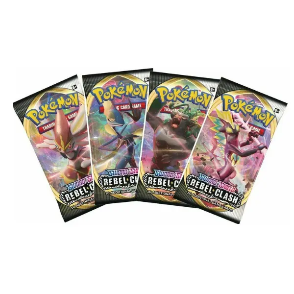 rebel clash booster box Pokémon TCG: Sword & Shield: Rebel Clash Booster Pack: 3 Pack main image 1