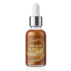 TanGlow No Sun Glow Oil | Self-Tanning Essence with Shimmer-Glow in the summer beach