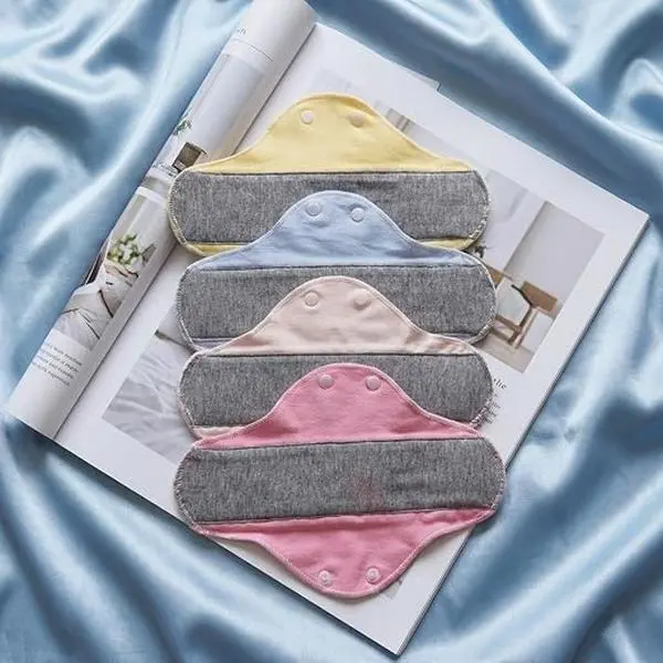 4Pcs Reusable Incontinence Pads for Women Elderly, Breathable Cotton Bed Protectors, Reusable Washable Sanitary Pads, Leak-Proof Washable Incontinence Pads, Graphene Washable Menstrual Pads, Reusable Incontinence Bed Pads