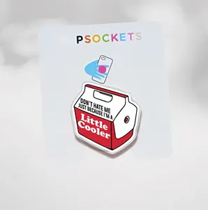 A Little Cooler Princess Donut Phone Grip, Aesthetic Y2K Pink Magsafe Holder, Trendy Dungeon Crawler Carl Griptok, Funny Cat Diva Accessory, Unique Gift for Kindle Readers