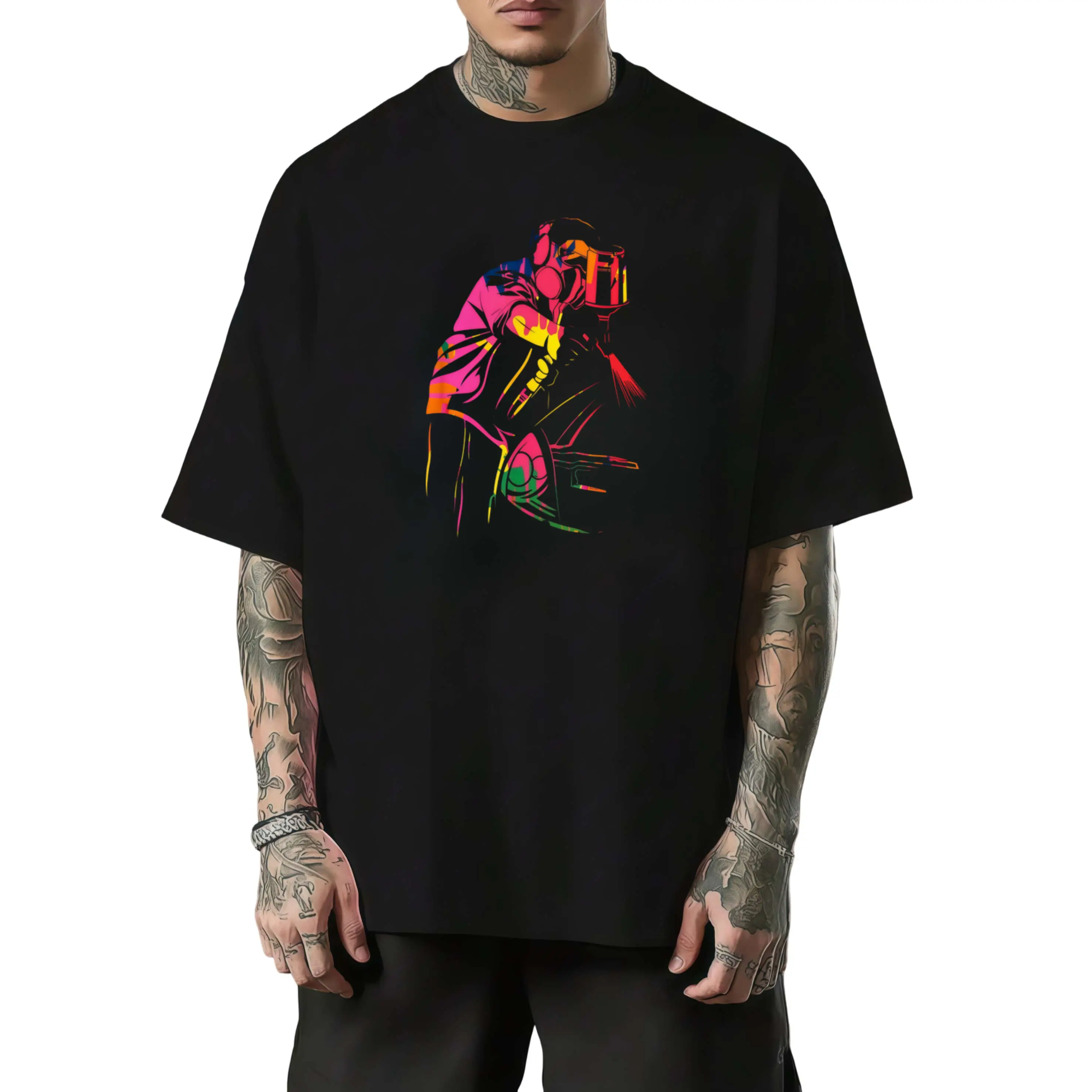 Car Paint Technician Shirt -  Breathable Workwear for Body Painters And Enthusiasts, Machine Washable Casual Top - Ideal Christmas/Birthday Gift, Casual Wear, Bold Print Design, Comfortable Fit