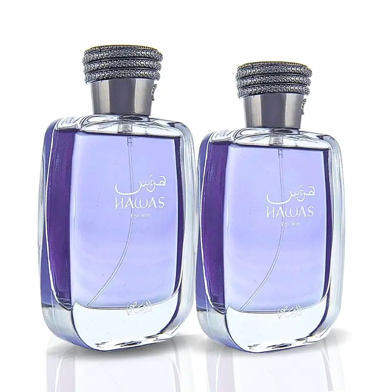 Hawas Men Set 2 EDP 100ML (3.4 oz) By Rasasi – Most Loved Fragrances For Men – Men Perfume, Long Lasting Cologne, Best Perfume for Men