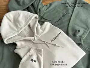Custom Embroidered Roman Numeral Hoodie, Gift for Couples, Custom Wedding Date, Personalized Wedding Gift, Anniversary Gift for Her