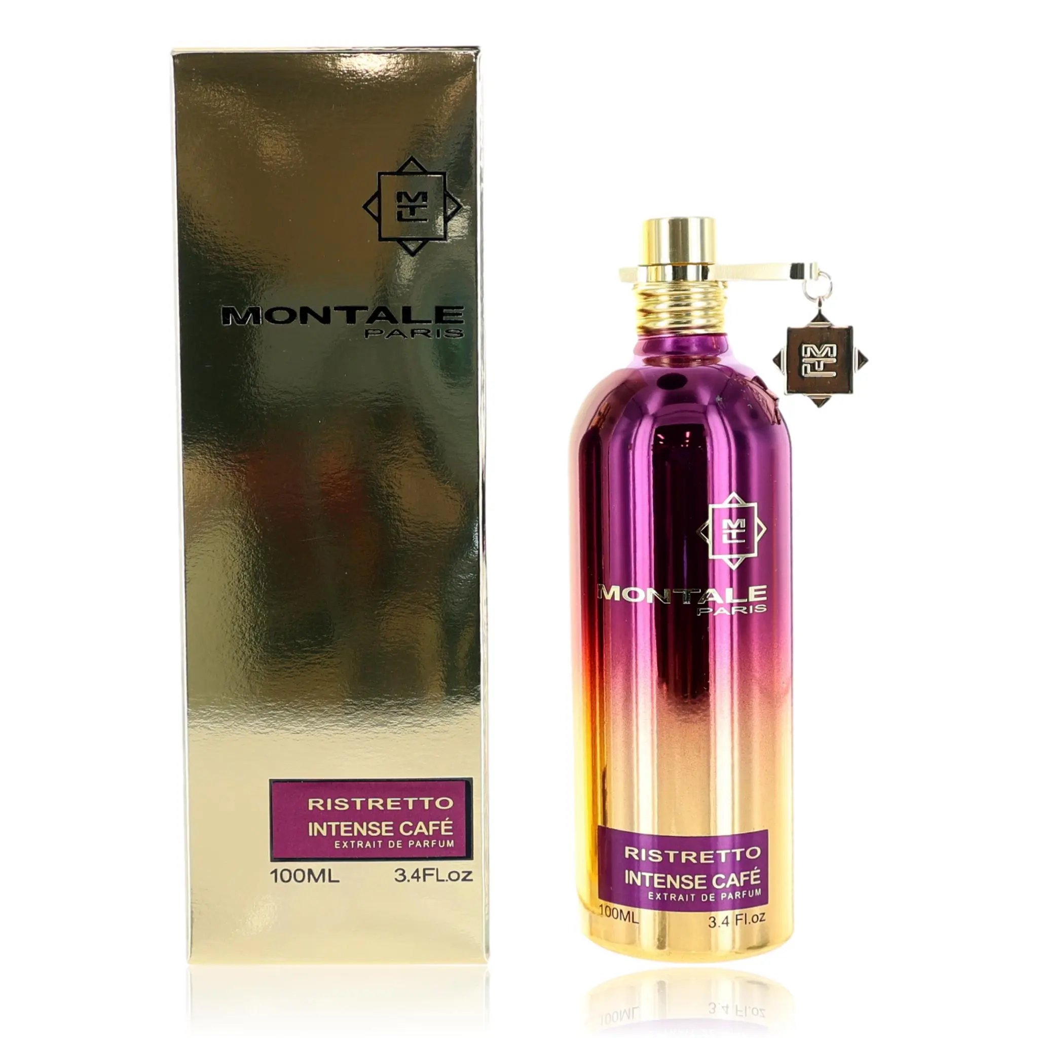 Montale Ristretto Intense Cafe Unisex EDP Spray - 3.4 fl oz, Coffee Roses, Roasted Coffee Beans, Musk, for Unisex Wear, Bottled Perfume, Vanilla