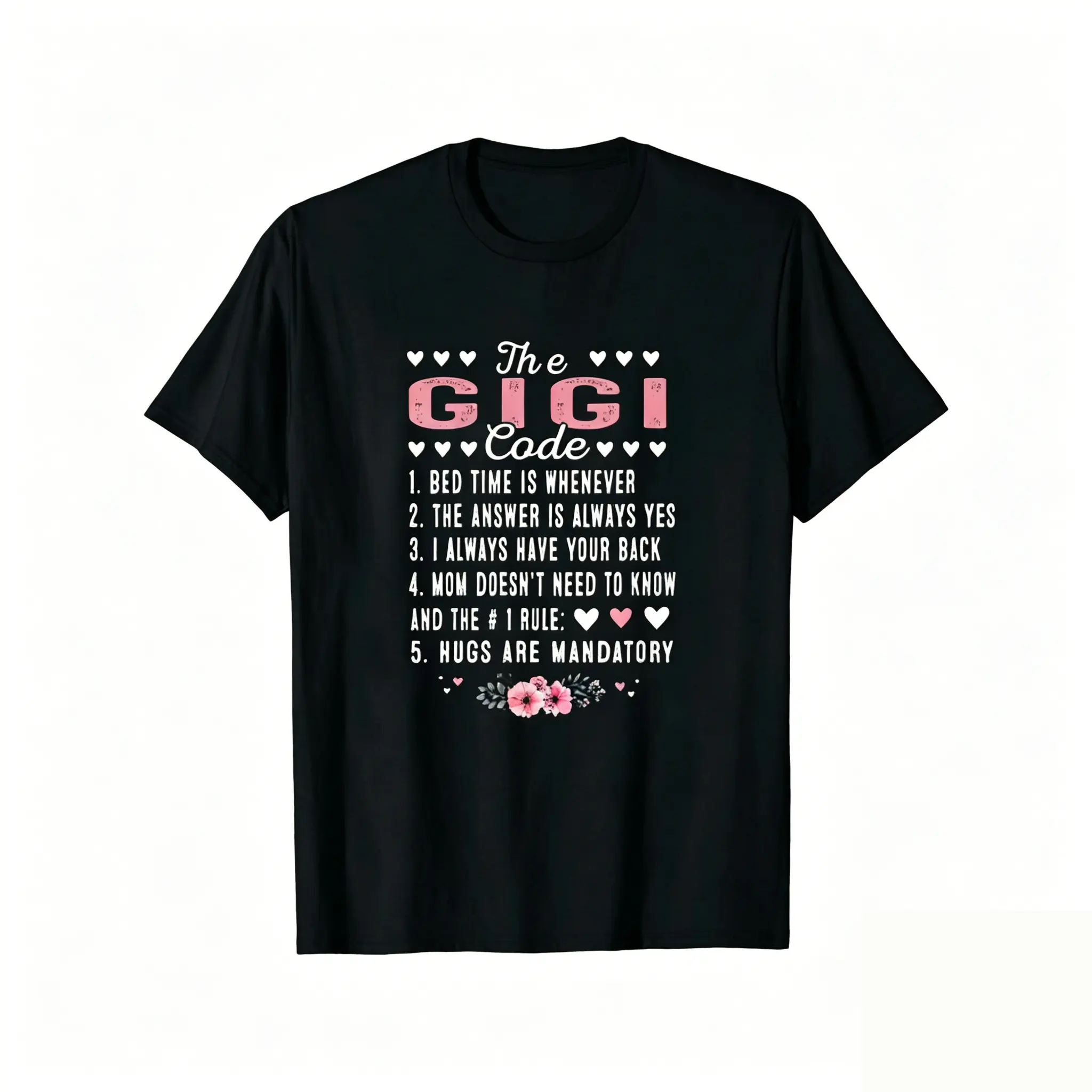 Funny Mother's Day Mom Grandma T-Shirt - The Gigi Code Retro Y2K  with Heart & Gigi SayingGraphic Tee, Ideal Gift for Mom, Wife, New Mom & Mother's Day, Family Gatherings, Mom Gifts PLK0165