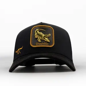 THEKINGRANCH coco Blac/Blac Baseball Cap with Gold Embroidery Be Real Without Screwing Anyone Design Black Material Unique Text Design