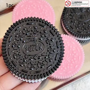 Oreo Cookie Squishy Stress Relief Toy, High Aesthetic Mud Feel, Unisex Adult & Kids, Trendy Relaxation Tool, Perfect Gift Idea