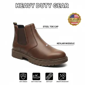 Anti-slip Durable Outdoor Comfortable Waterproof Safety Shoes Splash-proof Smash-proof Puncture-proof Breathable Unisex Chef Work Shoe Heavy Duty Working Sneakers