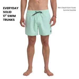 Quiksilver | Everyday Solid 17" Swim Trunks | Men’s Beach Swim Trunks | Straight Fit | Quick Dry | Summer Essential