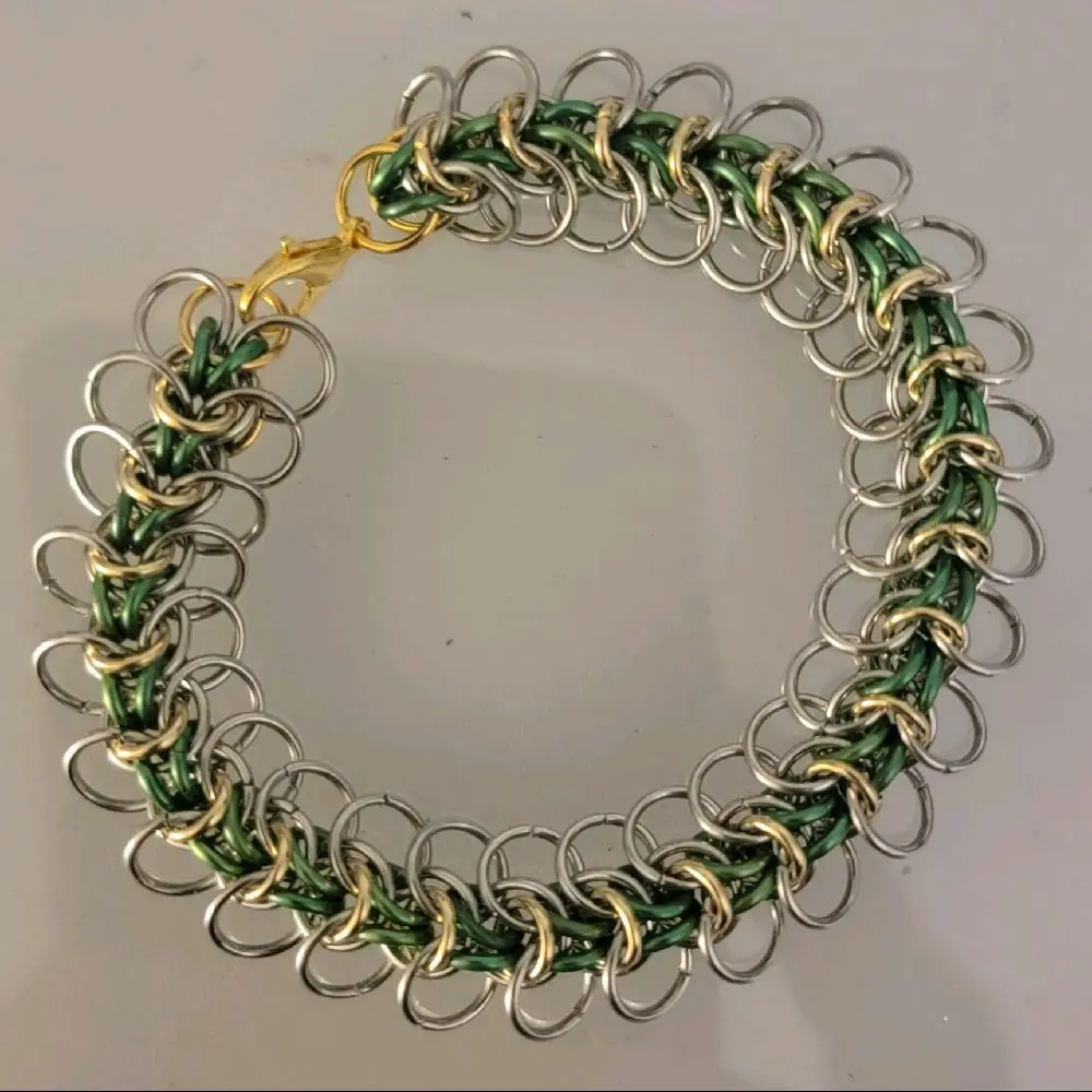 Handmade Kitsune Chainmaille Bracelet