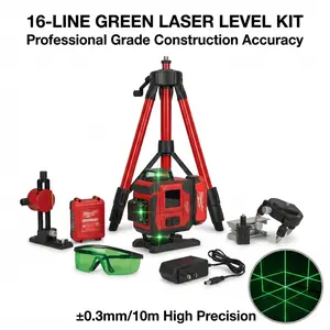 Milwaukee M12 16-Line Laser Level Kit for Construction Use