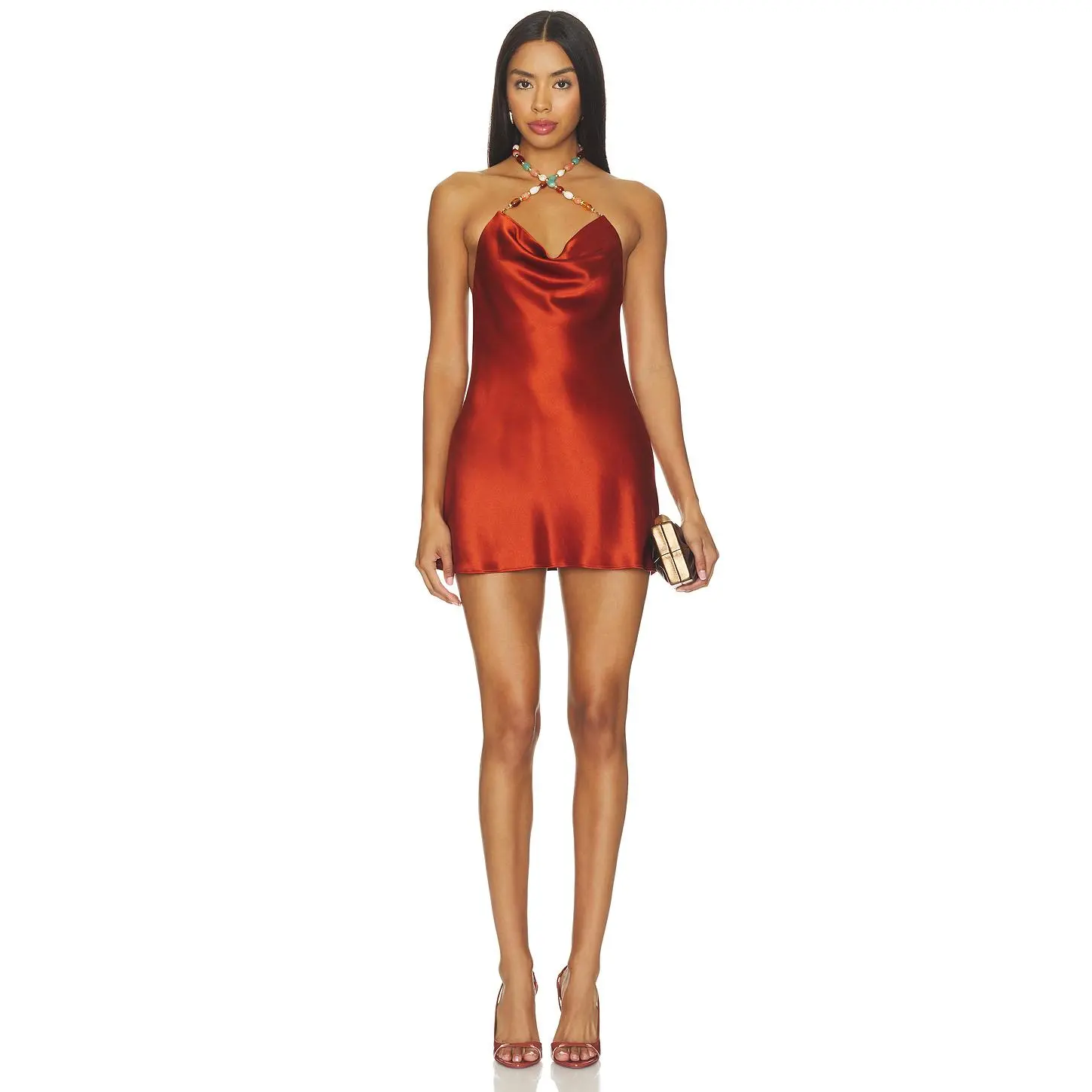 retrofete Marvel Dress in Rust