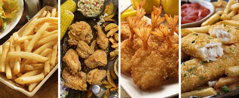 SUSTEAS Electric Deep Fryer with 3 Baskets 4 Liter Oil Capacity Cool Touch Sides Dishwasher Safe Adjustable Temperature Control with Viewing Window for Home Use - Lid Design