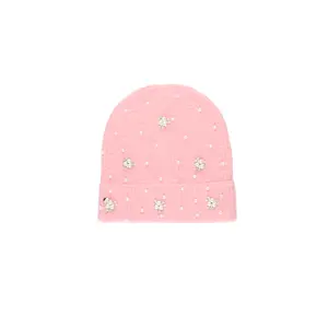 Shania Pink Rhinestone Beanie