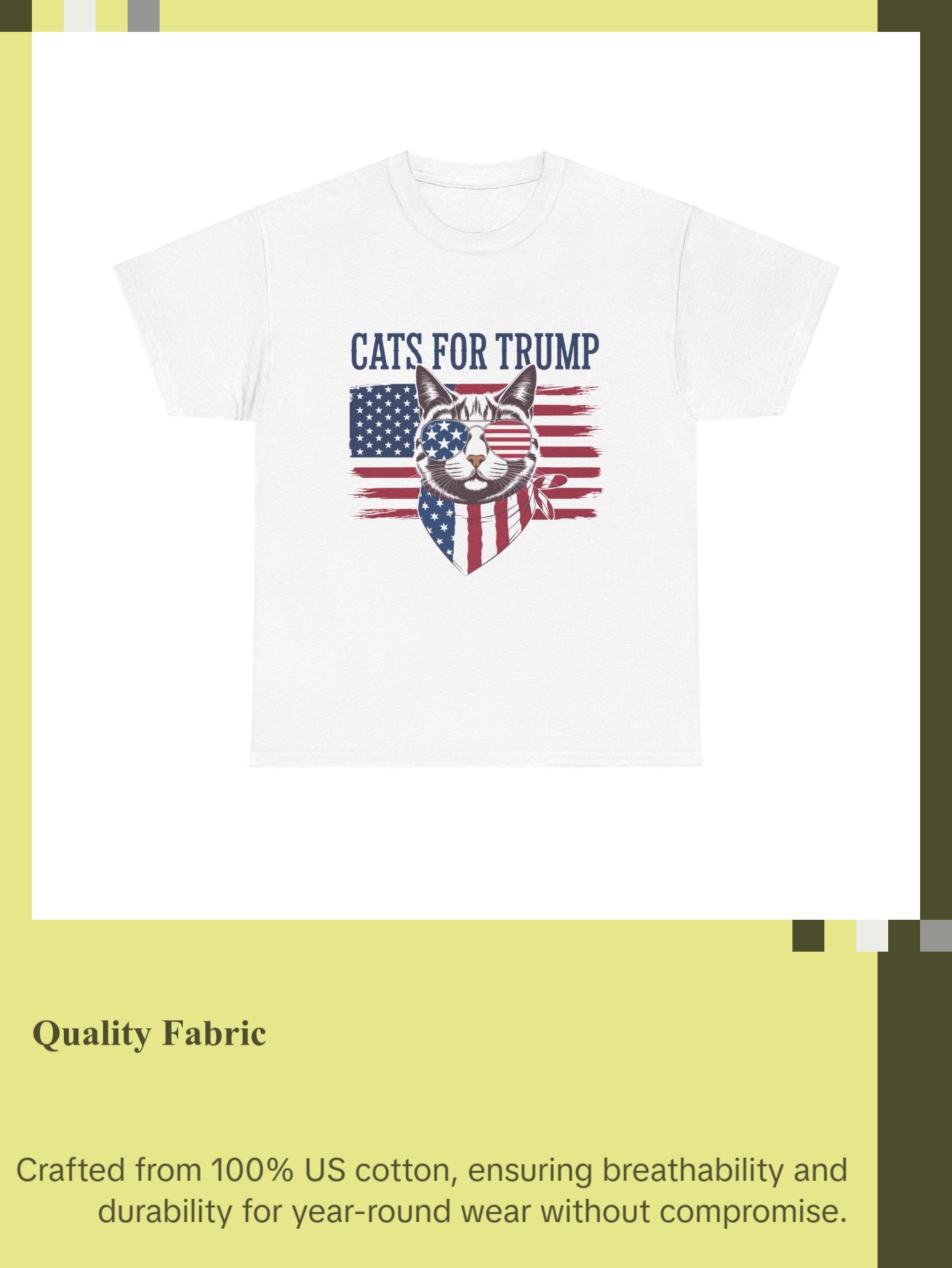 Cats For Trump - Unisex Heavy Cotton Tee