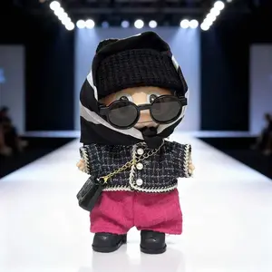 Labubu Clothes 7 Piece Set Korean Style Outfits for 6.5in Labubu Doll Cute Labubu Clothing and Accessories Set Trendy Streetwear Gift Casual elegant outfit Clothes Set with Accessories Fashion