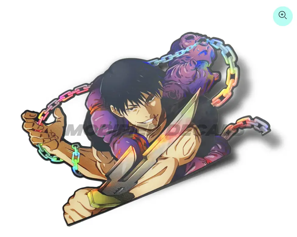 Sorcerer Killer Anime Holographic Sticker Car Decal - Perfect for Fans of Anime and Manga Sorcerer Killer Anime Holographic Sticker Car Decal - Perfect for Fans of Anime and Manga