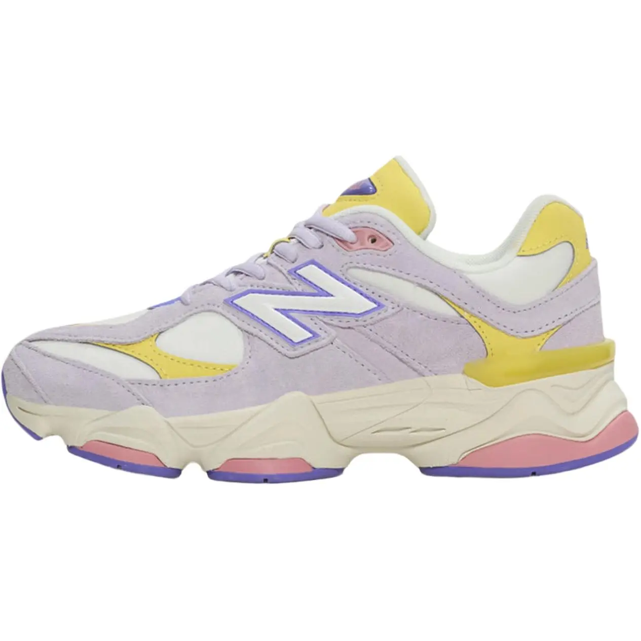 New Balance 9060 Kids' Retro Lightweight Sports Shoes, Lilac Yellow Easter Edition for Everyday Wear New Balance 9060 Kids' Retro Lightweight Sports Shoes, Lilac Yellow Easter Edition for Everyday Wear