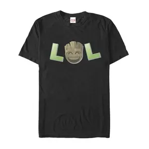 Men's Marvel Guardians of the Galaxy Groot LOL Emoticon T-Shirt