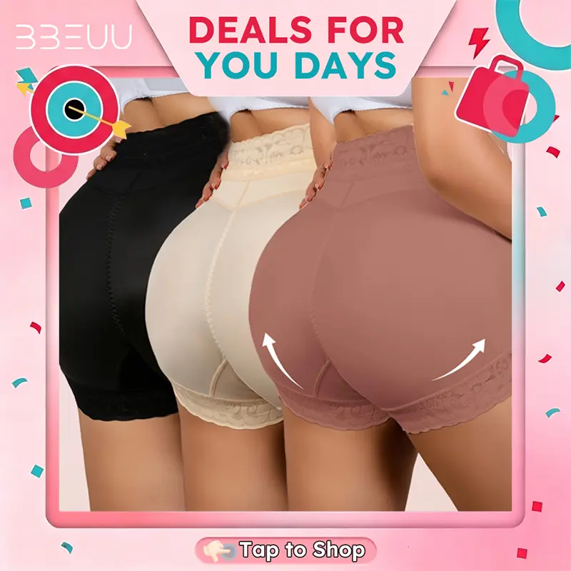 BBEUU High-Waisted Briefs for Women – Lace Trim & Mesh Panels, Elastic Breathable, Non-Slip Strips, Versatile Simple Panty