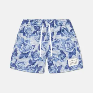 BLUE FLORAL 2 TIMOTHY 1:7 MESH SHORTS