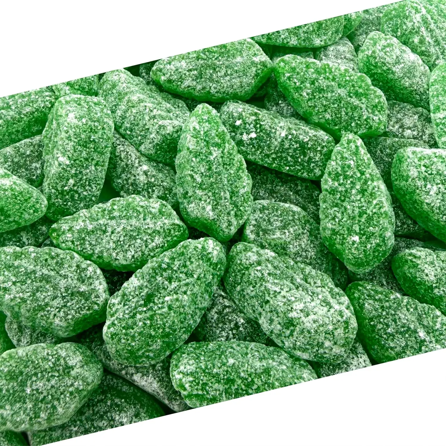 Spearmint Leaves, Soft Spearmint Candy, 1 Lb Bag | Gelatin Free, Mint Jelly Candy, Old Fashioned Candy, Delicate Sugar Finish