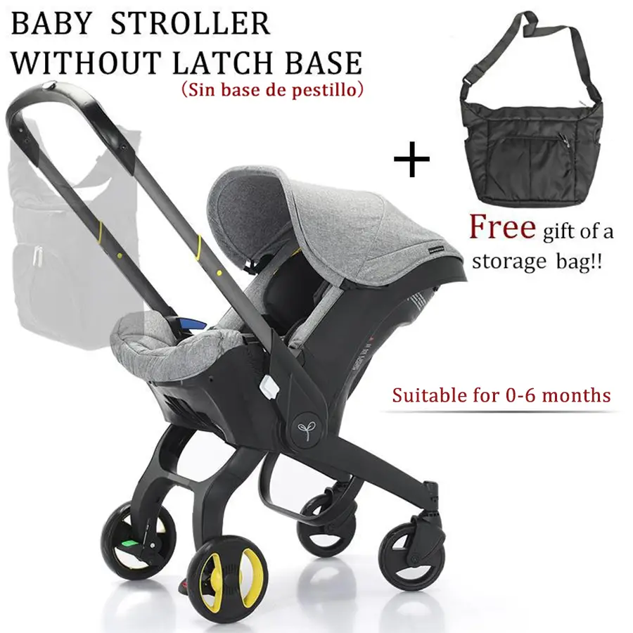 (Not Have Base) Baby Stroller,Lightweight And Easy To Fold,Large Shock - Absorbing Wheels For A Smooth Ride,Complimentary Storage Bag,Equipped with Ch