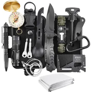 Survival kits 17 in 1, Emergency Survival Gear and Equipment, Cool Gadgets for Men Camping Fishing Hunting Outdoor