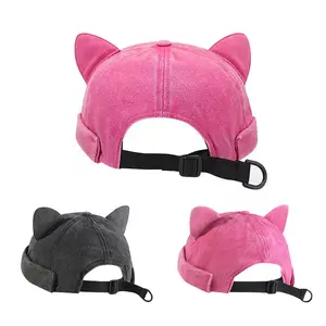 Men / Woman Adult Beanie Hat Solid Cat's ears Design Knitted Hat Outdoor Activity Adjustable Casual Wear Hats Travel Tourism Beach Holiday Brimless Hat