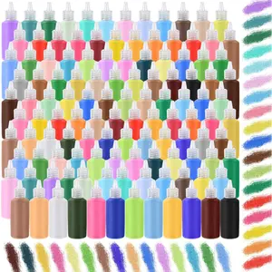 60 Pcs Colored Art Sand 1.25 oz Bottles Non-Toxic Sand Arts and Crafts Kit for Kids DIY Scenic Painting Valentines Wedding Decoration Diwali Rangoli Vase Glass Craft (Multicolor)