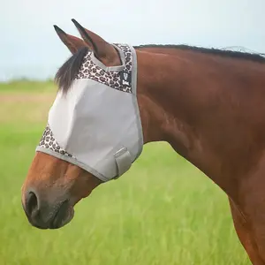 Cashel Crusader Fly Mask Leopard — 70% UV Protection Standard / Arabian