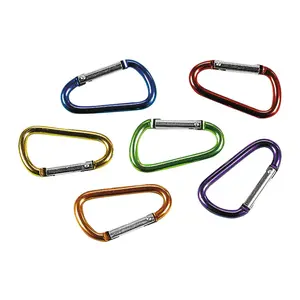 Bulk 50 Pc. Colorful Keychain Carabiner Clips