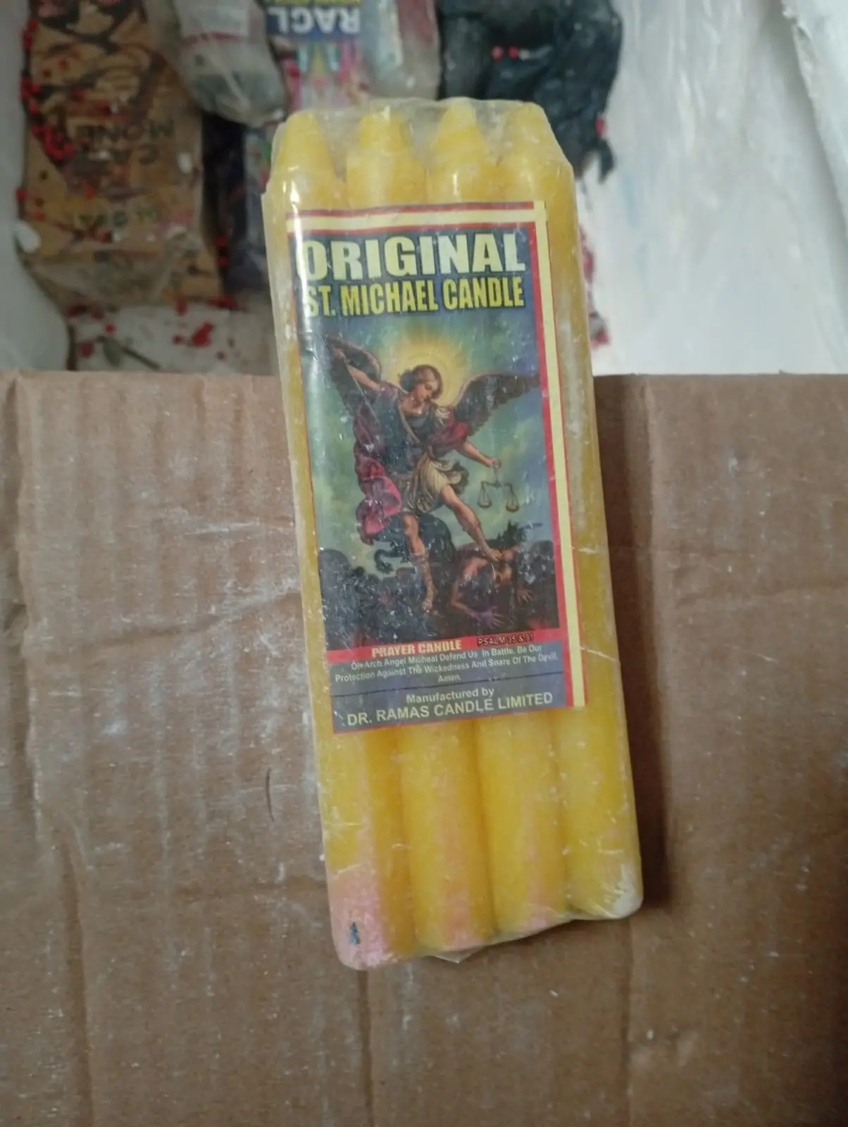 Original St. Michael Prayer Candle Per Pack of 8