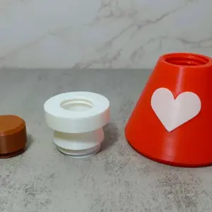 Love Potion Stash Bottle / Herb holder / Love letter holder Container Organiser