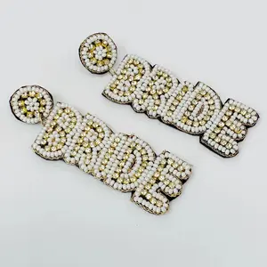Beaded Bride Earrings