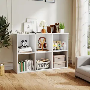 Cube Storage Organizer - Open Cube Bookshelf with Removable Back Panels, Black MDF Construction, Large Capacity for Books & Toys, Multi-functional Display Cabinet for Living Room, Bedroom, Home Office