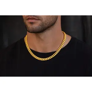 Imperial Cuban Chain Necklace – 8mm Gold Stainless Steel