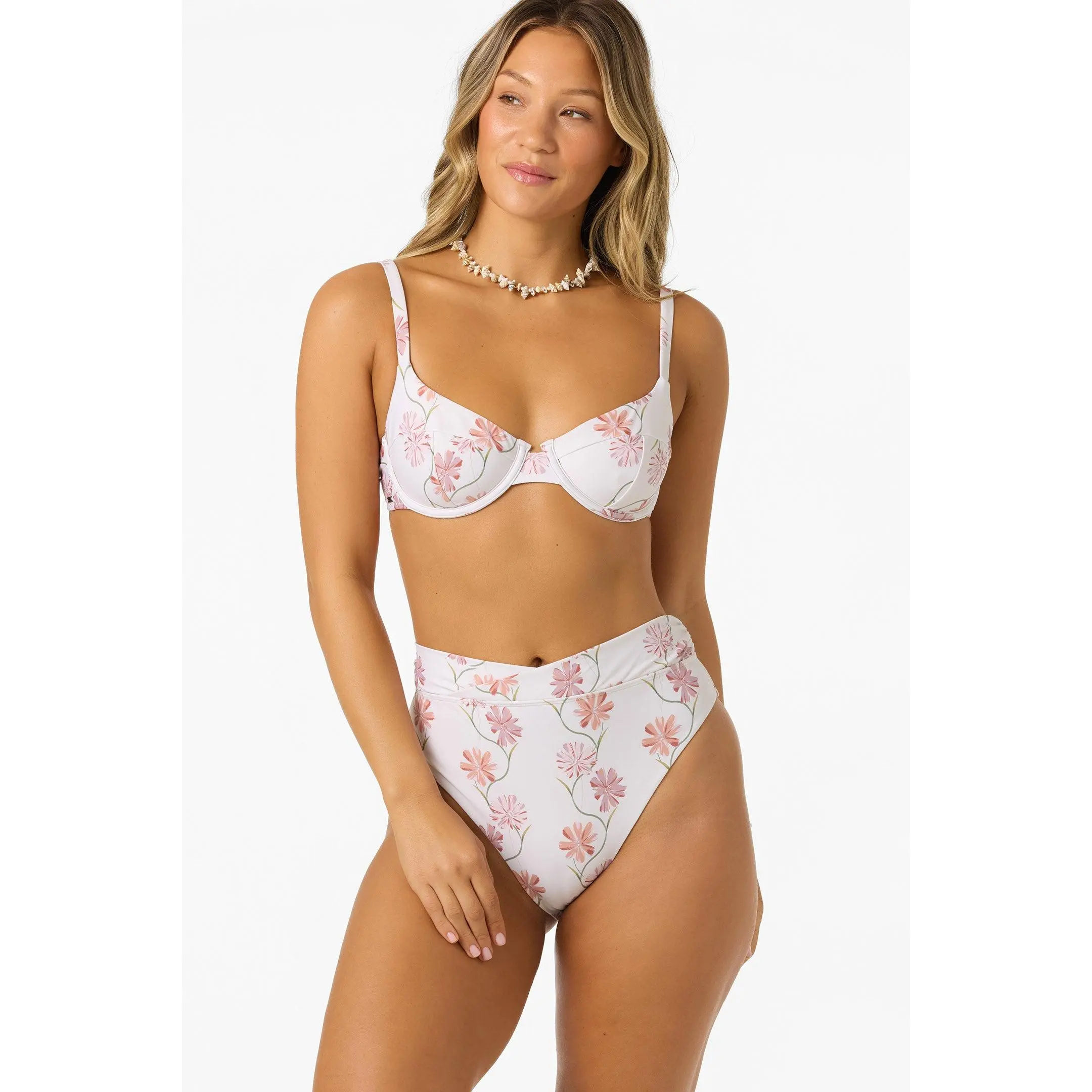 Ivy Floral Seashell Bra Bikini Top