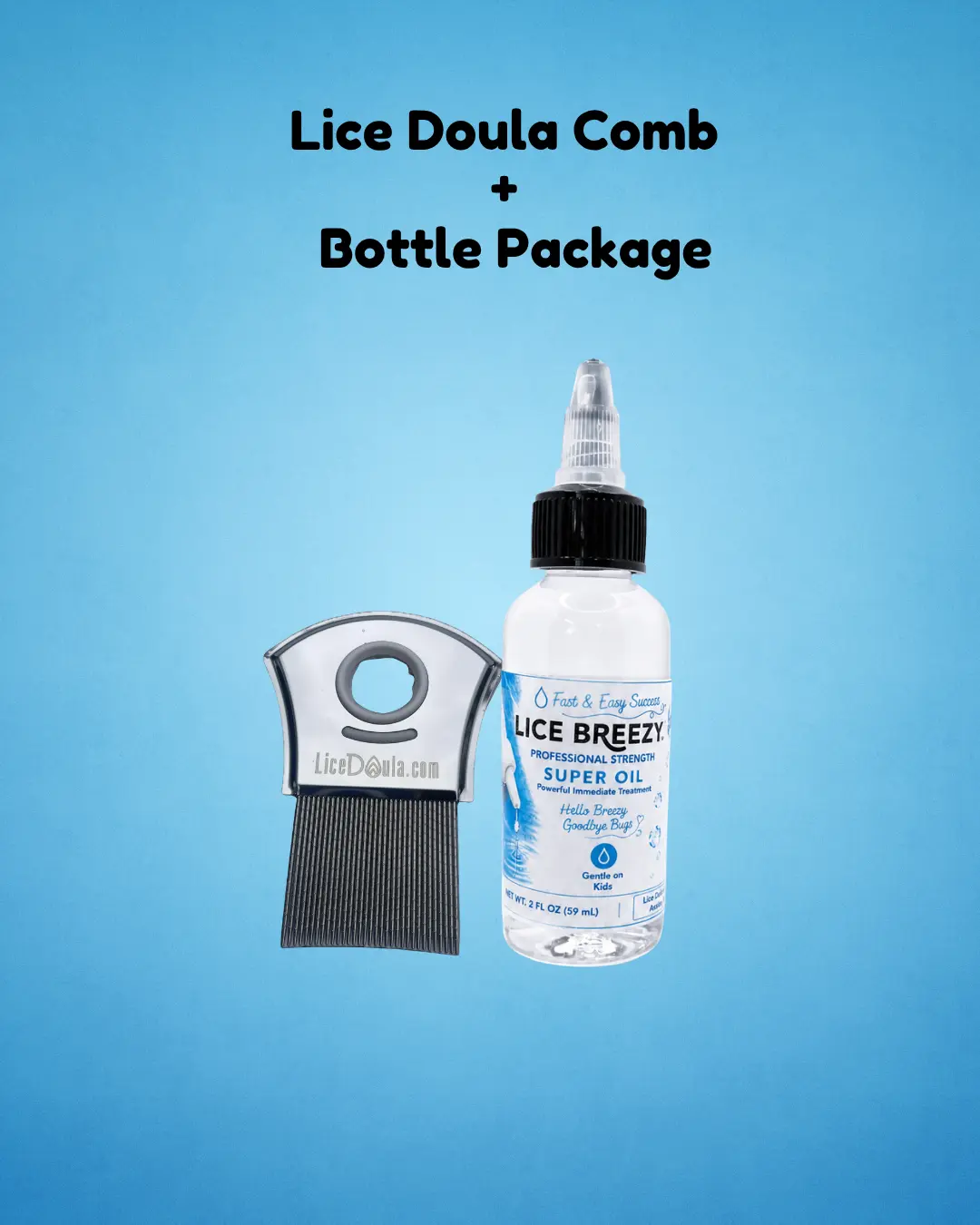 Lice Doula Comb + Bottle Bundle