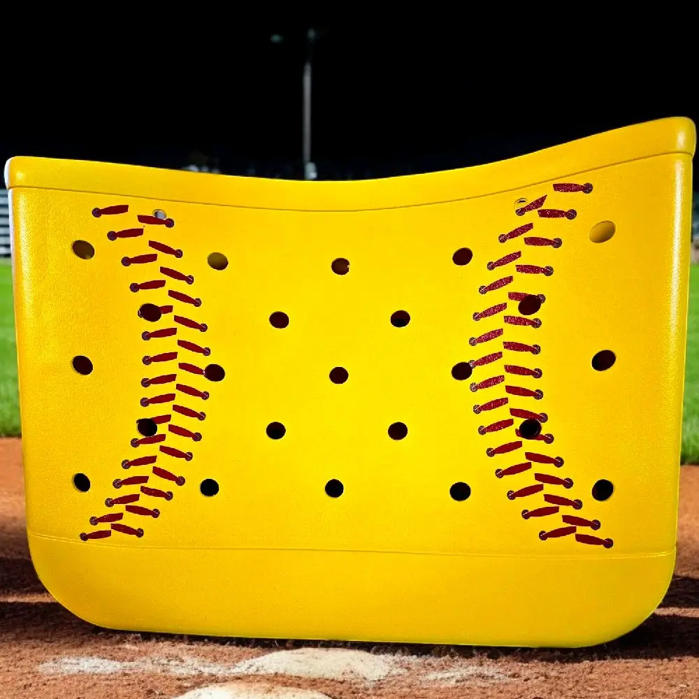XL Softball Tote Bag -Stitches