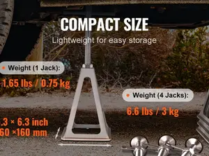 RV Stabilizer Jacks, 4 Pack Aluminum RV Leveling Jacks, Per Jack 6000 Lbs , RV Stack Jacks for RV Travel Trailer Camper