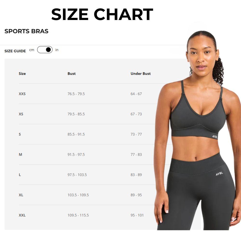 AYBL Adapt Seamless Sports Bra with V-Shaped Waistband & Adjustable Straps for Customizable Fit and Optimal Support