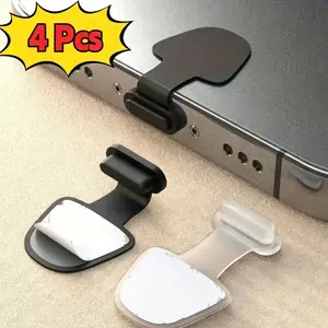 4-Pack Silicone USB-C Dust Covers, Soft Durable, for Smartphones Tablets Laptops, Type-C Port Protection, Easy Access, Device Accessories
